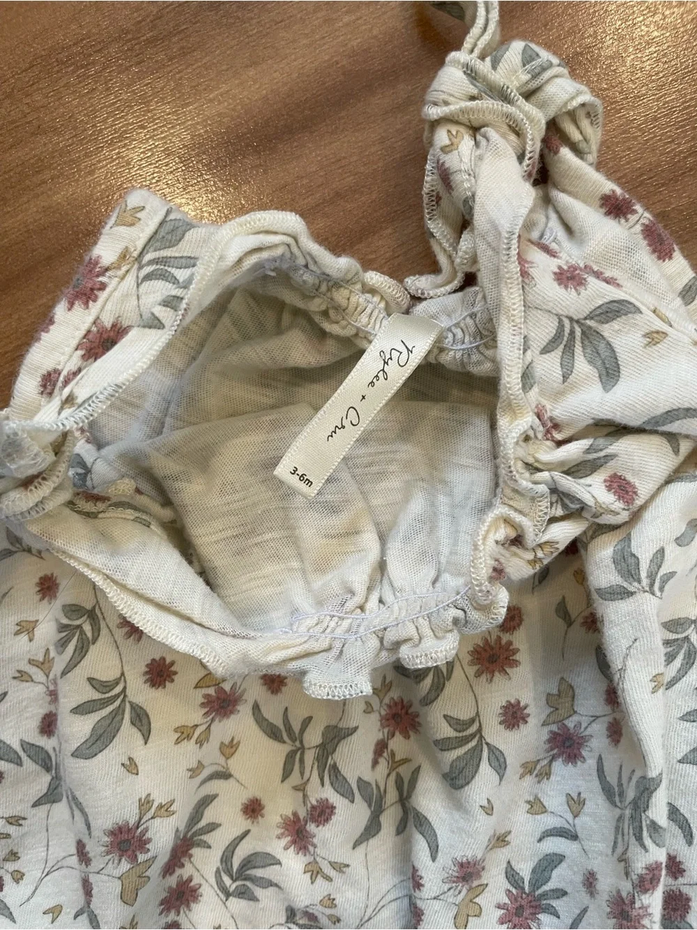 Rylee + Cru Tie Strap Floral Bubble Romper